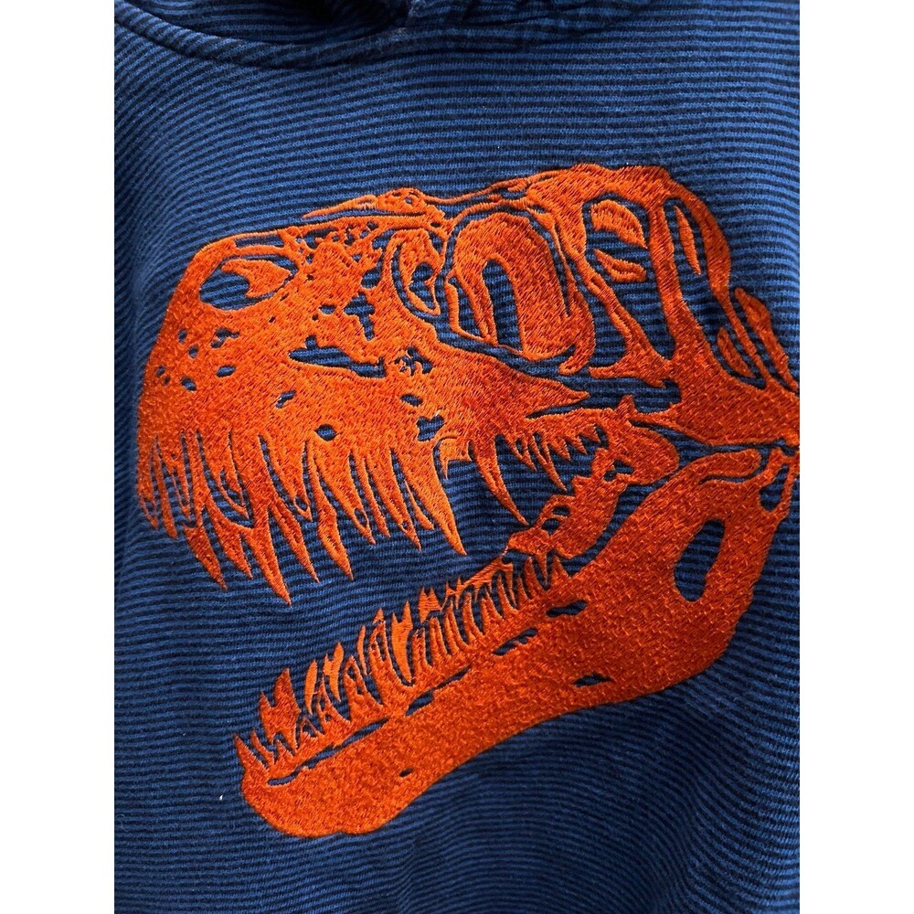 Gymboree Hoodie/Pullover Blue Color Boys Size 10/12 L with a Dinosaur Head Print